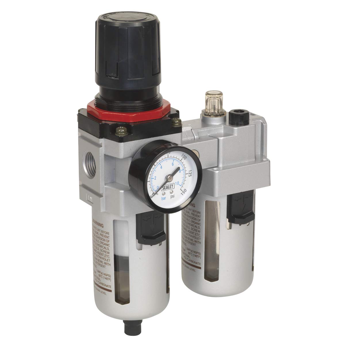 Sealey Sa4001 Air Filter/Regulator/Lubricator - High Flow