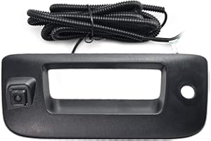 ECOCONUT Chevy Silverado and GMC Sierra Rear View Camera Backup Tailgate Handle Camera for Chevy Silverado and GMC Sierra Years 2007-2013,Tailgate Door Handle Replacement Camera(Color: Black)