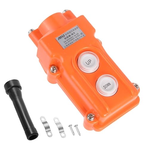 uxcell Hoist Crane Pendant Control Station Push Button Switch Up Down 2 ...