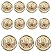 60 Pieces Gold Vintage Metal Blazer Button Set - Skull - for Blazer, Suits, Sport Coat, Uniform, Jacket