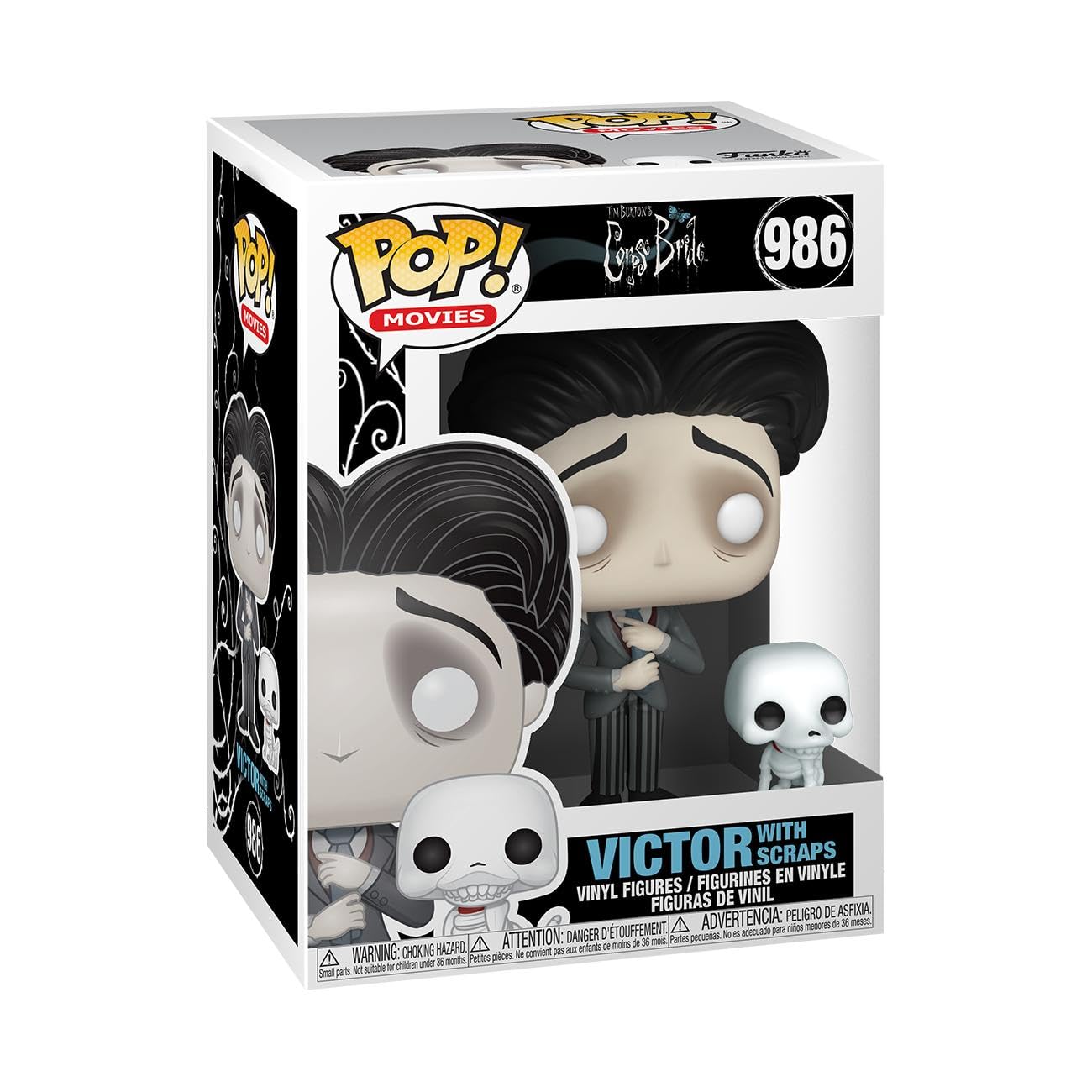 Photo 1 of Funko Pop & dy: Corpse Bride - Victor Van Dort with Scraps, 3.75 Inches - The Corpse Bride - Collectable Vinyl Figure - Gift Idea - Official Merchandise - Toys for Kids & Adults