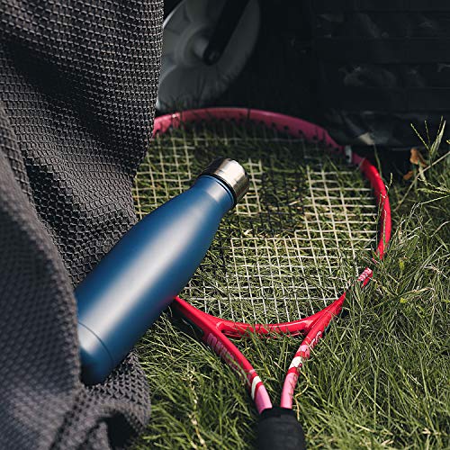 Water Bottle Stainless Steel Vacuum Insulated Double Walled Cola Shape Thermoses (Dark Blue)