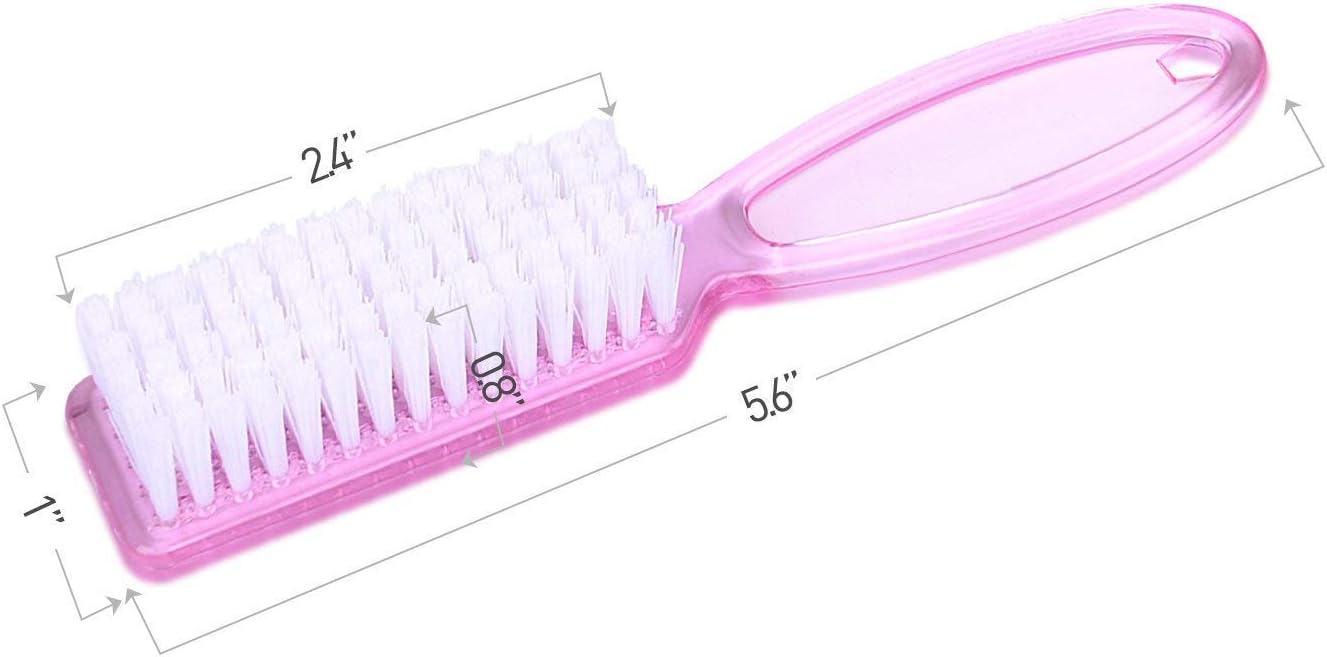 Yesker Handle Fingernail Scrub Cleaning Brushes for Toes and Nails Cleaner, 10PCS, Multicolor: Home & Kitchen
