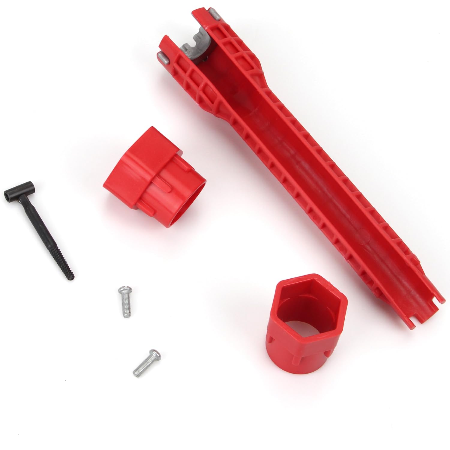 BRITECO 1 Set Basin Wrench, 8-in-1 Tap Spanner, Multi-Functional Faucet & Sink Installer Tool for Tight Spaces - Adjustable, Durable Plumbing Tool for Bathroom, Kitchen & Commercial Use