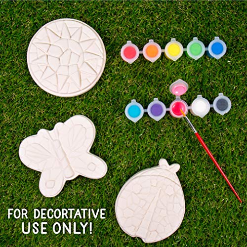 Creative Roots Paint Your Own Stepping Stones Multipack with Ladybug