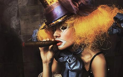 Amazon Co Jp ポスターデカール 葉巻を吸う女性 3d 壁画壁紙デザインのカスタムメイド壁画リビングルームホーム壁紙装飾 150x1cm 59x47inch ホーム キッチン