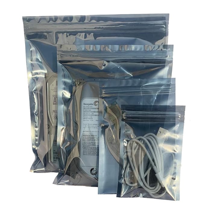 Buy Daarcin Antistatic Bags, 40pcs 4 Sizes Mixed ESD Bags with Labels