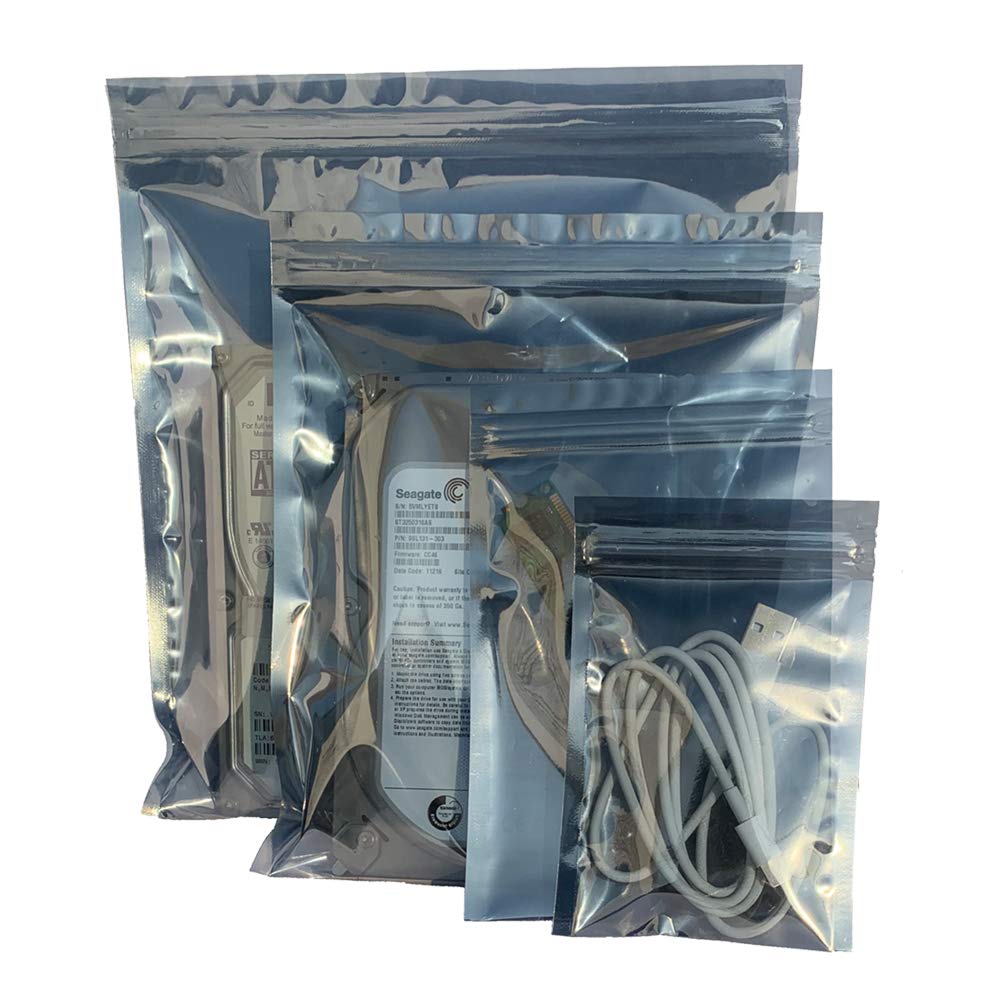 Buy Daarcin Antistatic Bags, 40pcs 4 Sizes Mixed ESD Bags with Labels