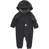 Carhartt baby-boys Long-sleeve Hooded Zip-up Footless Jumpsuit One-piece Hoodie