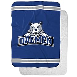 Daemen College Wildcats Primary Logo Stripes Sherpa