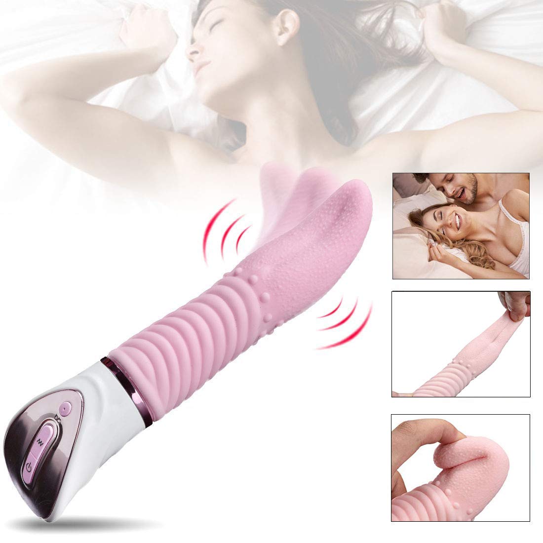 Klitoris Vibratoren für sie,Nabini Zunge Vibrator Klitoris Stimulator und G Punkt Vibratoren mit 10 einstellbare Vibrationsstufen von leicht bis sehr stark, Sexspielzeug für Frauen und Paare
