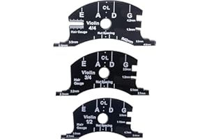 TUOREN 1/2 3/4 4/4 Violin Bridge Fingerboard Template Repair Reference Tool Violin Making Tools 3pcs
