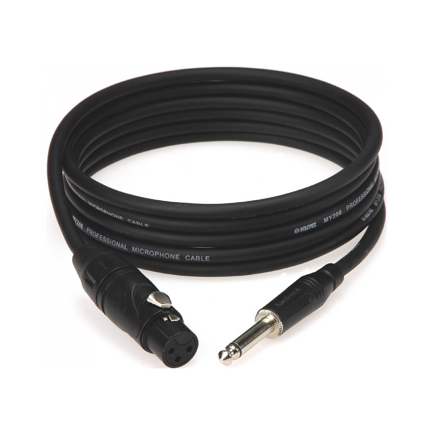 Klotz Mbfp1X Base Microphone Cable Xl-Jack, Black, 1 m