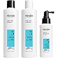 Nioxin Scalp + Hair Thickening System Kits | For Natural, Colored, & Damaged Hair with Light to Progressed Thinning | Strengthen & Boost Hair Density with Niacinamide & Biotin | 3 Month Supply
