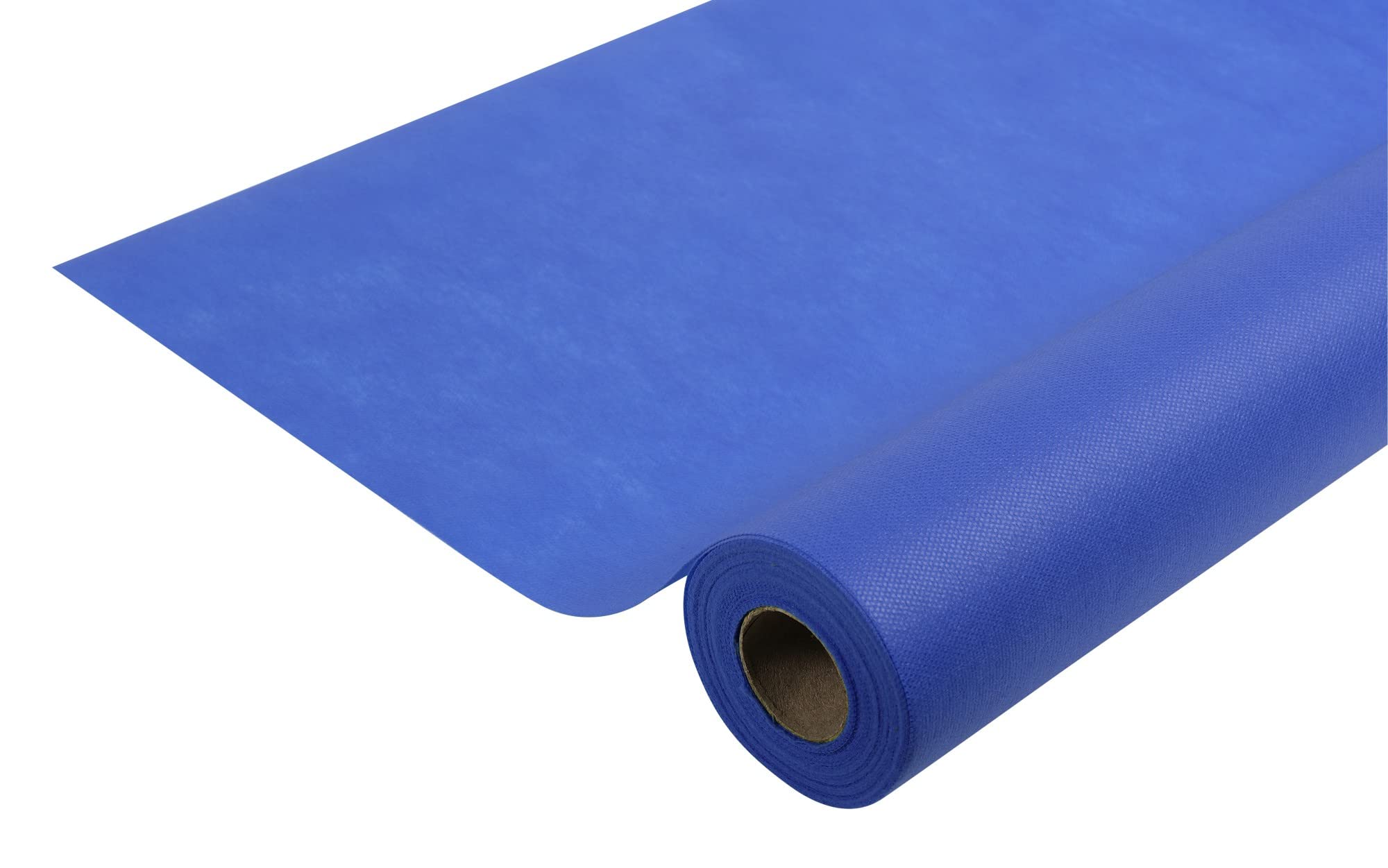 Disposable spun bound non-woven tablecloth - Roll 6 M long X 1.20 M wide - Ripstop, water-repellent and wipe able material - navy blue (bright)