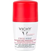 Vichy Stress Resist Anti-Perspirant Roll-on Deodorant for All Skin Types and Excessive Perspiration,Sweat Protection and Anti