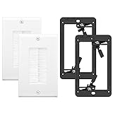 VCE Brush Wall Plate Cable Pass Through with