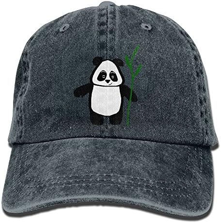 YYxin2xu Bamboo The Panda Kids Unisex Flat Bill Hip Hop Cap Baseball Hat Head-Wear Cotton Snapback Hats Navy