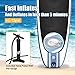 Goplus Inflatable Stand up Paddle Board Surfboard SUP Board with Adjustable Paddle Carry Bag Manual Pump Repair Kit Removable Fin for All Skill Levels, 6