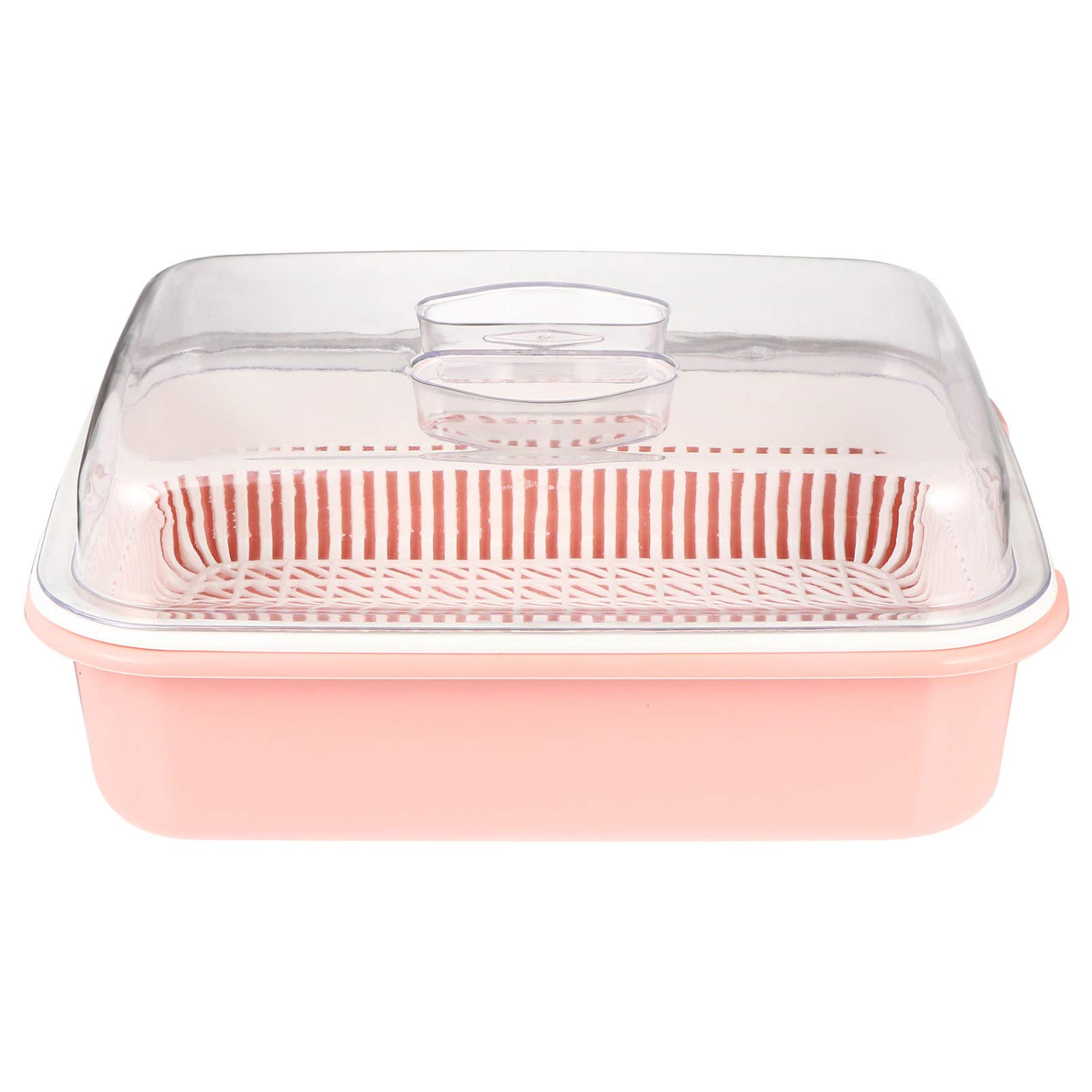 TOYANDONA Bottle Bottle Drying Racks with Cover Plastic Bottle Storage Box Dinnerware Organizer Cutlery Utensil Tableware for Countertop Bottles