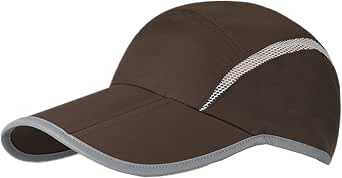 Connectyle Foldable Mesh Sports Cap With Reflective Stripe - Breathable, Packable Sun Runner Hat, White, One Size - View #11