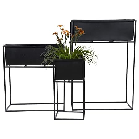 Kraft Seeds Presents Premium Collection Metal Planter with Strong Meta Stand