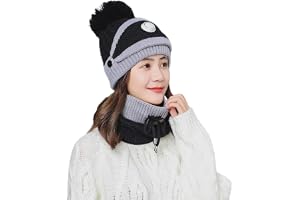 NordHot 3 in 1 Winter Balaclava for Women - Beanie, Neck Gaiter and Face Mask - Warm, Comfortable and Windproof