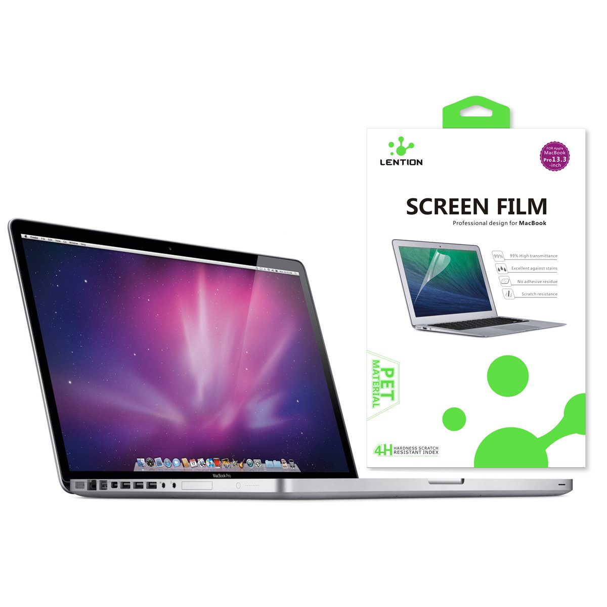 Amazon.com: LENTION Screen Protector Compatible 2008-2012 Macbook Pro (13- inch, with CD/DVD Drive, Model A1278), HD Clear Film with Hydrophobic  Oleophobic ...