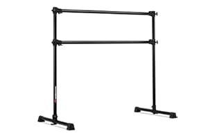 VITA VIBE VITA Barre Portable Freestanding Double Ballet Barre, Prodigy, Aluminum | Adjustable Height, USA Made, Home or Gym Exercise Equipment for Kids & Adults | Dance, Fitness, Pilates