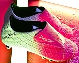 Precision Matrix FG Junior Football Boots Kid Laceless Velcro Fuchsia UK8 view 6