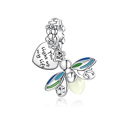 Alstade Glow In the Dark Firefly Charm 925 Sterling