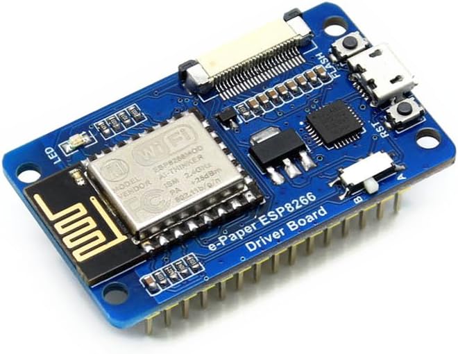 Waveshare Universal e-Paper Driver Board with Wifi SOC ESP8266 Onboard Supports Various Waveshare SPI e-Paper Raw Panels and Arduino development