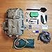 Tactical Backpack + Hydration Bladder with Emergency & Survival Gear, Military Backpack Hiking Camping Bug Out Bag Kit