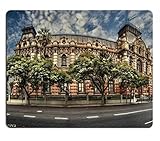 Historical Buildings in Buenos Aires Argentina JB Wave Custom Imaged Mouse Pad. High Quality Eco Friendly Cloth with Neoprene Rubber Backing. Customized and Made to Order. 9 7/8 Inch (250mm) X 7 7/8 Inch (200mm) X 1/16 Inch (2mm). Desktop, Laptop, or Gaming Mouse Pad.