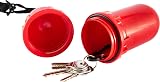 Cressi Dry Box 177mm Red Watertight Container Oval Seal Lanyard view 3