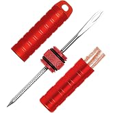 BWSHLF Tubeless Bike Tire Repair Kit for Mountain Bikes &amp; Road Bicycles, Tubeless Tire Plug Kit with Storage Canister, Reamer, Insertion Fork, 10 Bacon Strips, Fix a Puncture or Flat, No Glue Needed
