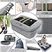 Compression Packing Cubes Travel 6 Set Luggage Organizers w/Wrinkle-Guard (Granite Gray)