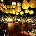 ALED LIGHT Solar Lantern String LED Lights 18FT/5.5M 30 LEDs, LED String Lights Outdoor IP65 Waterproof for Garden,Patio,Party Decor