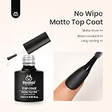 Beetles Gel Polish Matte Top Coat No Wipe 7.5ml Transparent Finish view 2