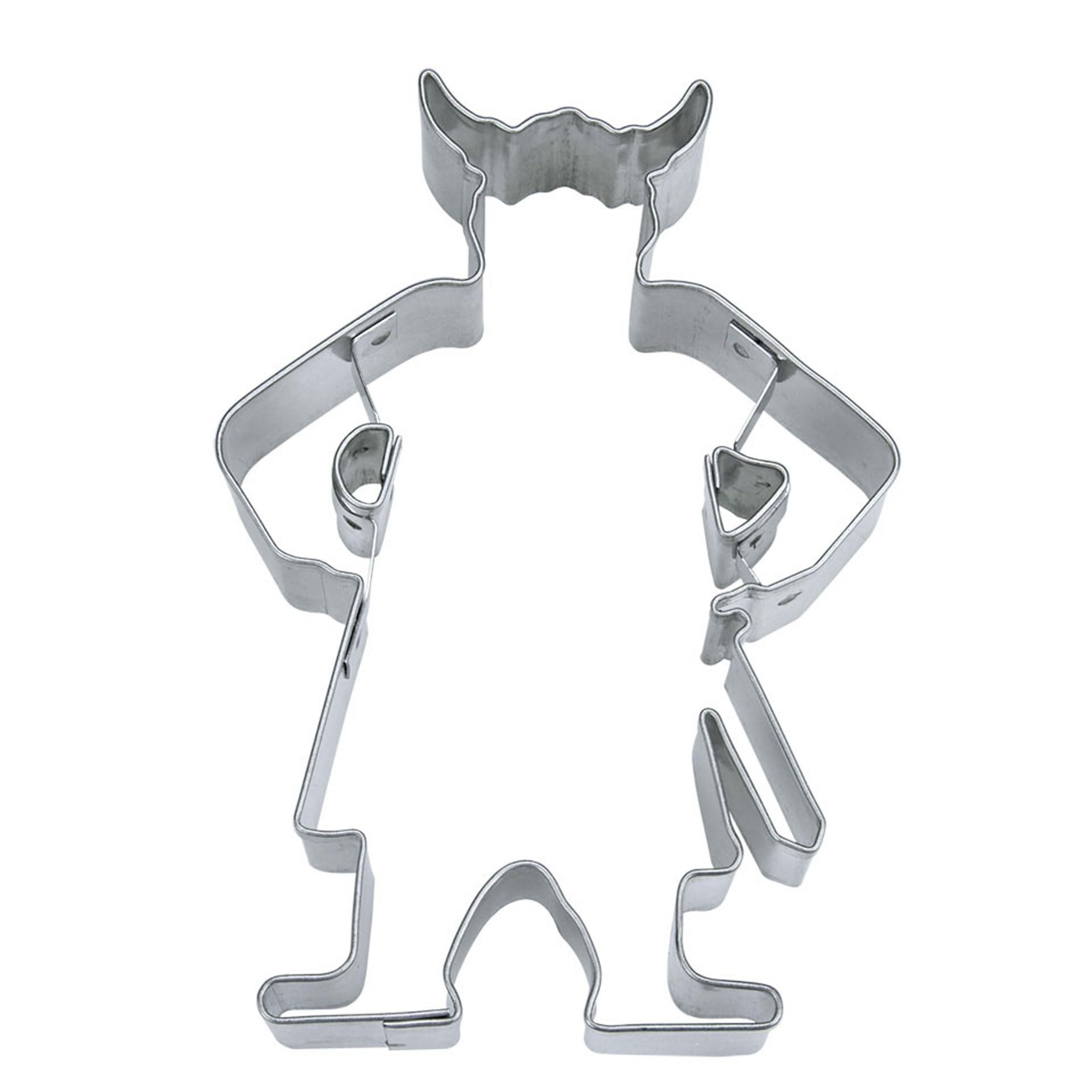 Staedter Viking Shape Cookie Cutter, Silver