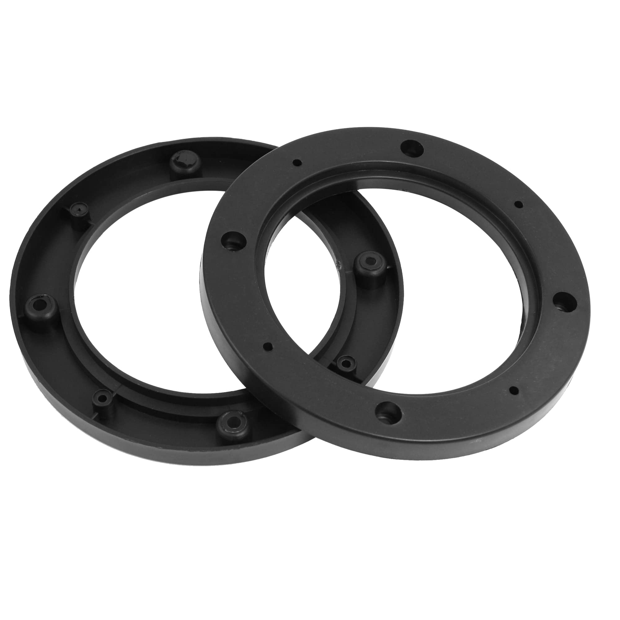 sourcingmap Pair Universal 4inch Car Speaker Spacer Adapter Bracket Holder Black