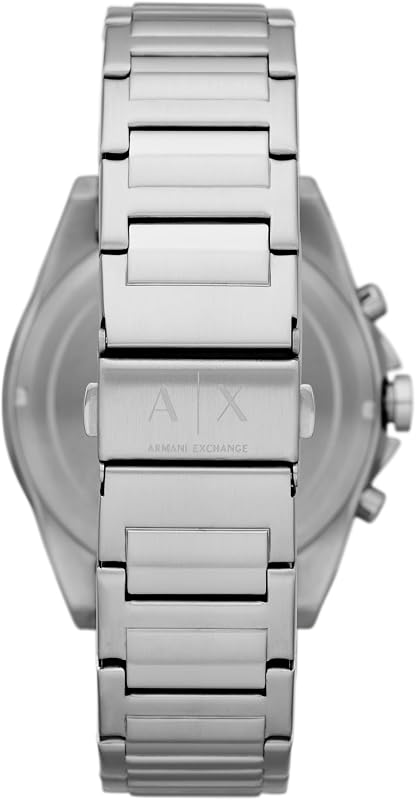 Orologio da uomo, Movimento cronografo al quarzo e cassa da 44 mm con cinturino in acciaio