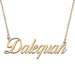 HUAN XUN Customized Custom Simple Any Name Necklace