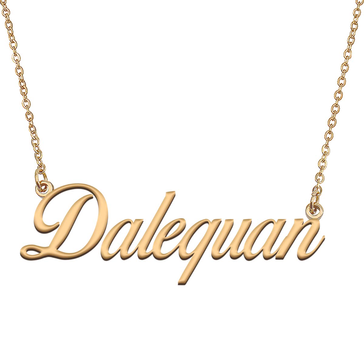HUAN XUN Customized Custom Simple Any Name Necklace