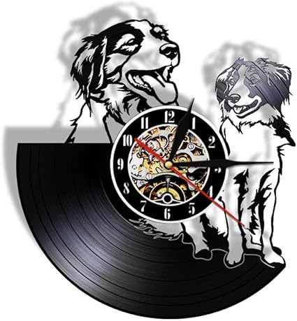 Reloj de Pared Nombre de Perro Personalizado Reloj de Registro de