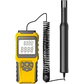 URCERI MT-93D Split Temperature Humidity Meter | Dew Point meter, Wet Bulb Thermometer for indoor/outdoor, Multi-Functional Weather Hygrometers, humidifier greenhouse HVAC