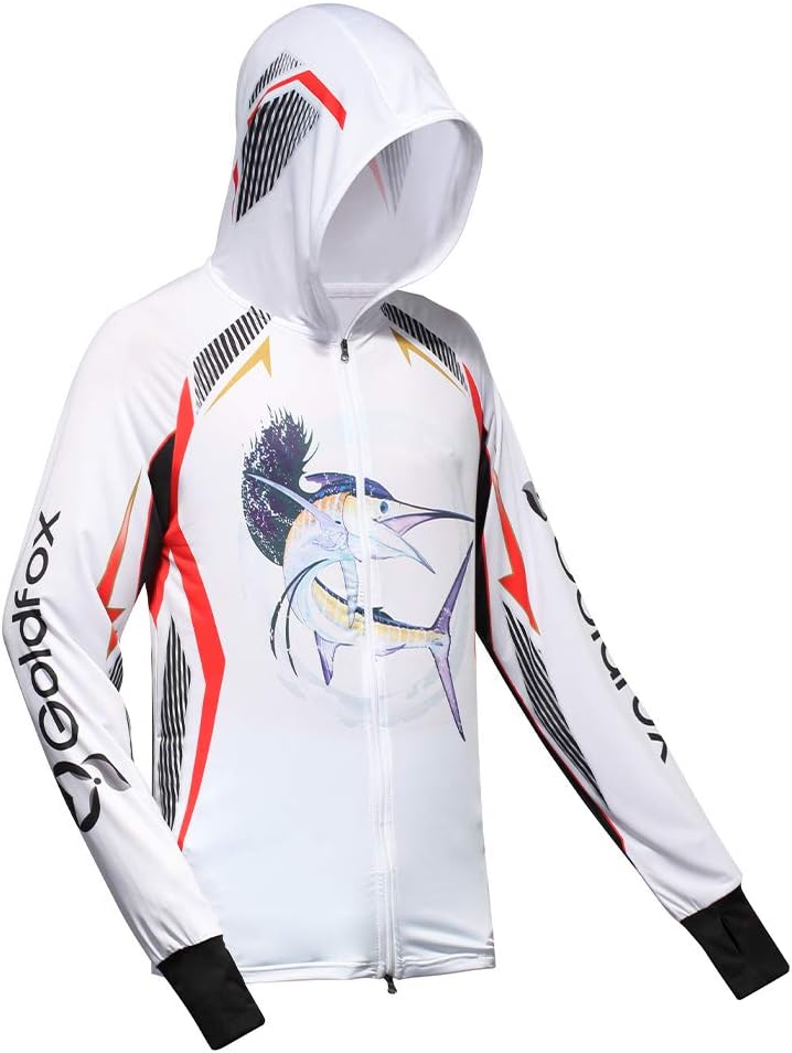 Performance Fishing Hoodie - UPF 50 Long Sleeve Fishing Shirt Quick-Dry Cooling, Breathable 3 Colors