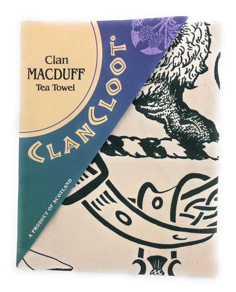 BRAW CLANS TARTANS Clan Tea Towel - The Ultimate Guide for your Kitchen – Absorbent, Stylish, Functional and Fashionable Trendy Tea Towel - Made in Scotland