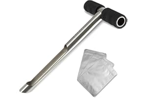 Sleekspace Soil Probe with Small Soil Sampler Bags. 12" Soil Sample Probe Rod. Patent Pending Ground Probe Design for Tidy St