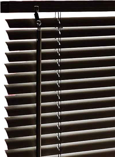 Funky Gadgets PVC Venetian Blind 210x213cm Black Easy Fit